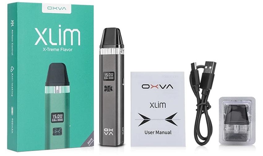 Oxva Xlim Pod Kit Kutu İçeriği, Oxva Xlım Pod Paket İçeriği